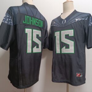 NCAA Ducks 15 Tez Johnson Black F.U.S.E. Vapor Limited Men Jersey