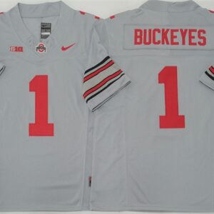 NCAA Buckeyes 1 Buckeyes Gray F.U.S.E. Vapor Limited Men Jersey