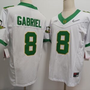 NCAA Oregon Ducks 8 Dillon Gabriel  White F.U.S.E. Vapor Limited Men Jersey