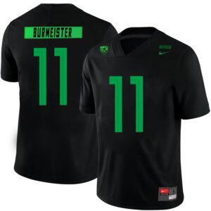 NCAA Oregon Ducks 11 Braxton Burmeister Black Nike College Football Men Jersey