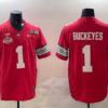 NCAA Buckeyes 1 Buckeyes Red 2025 Champion F.U.S.E. Vapor Limited Men Jersey
