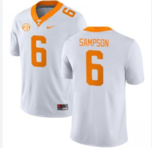 NCAA Tennessee Vols 6 Dylan Sampson White Vapor Limited Men Jersey