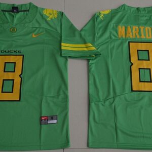 NCAA Oregon Ducks 8 Marcus Mariota 1994 Throwback Football Green Men Jersey