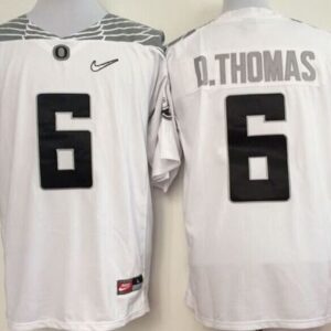 NCAA Oregon Ducks 6 De'Anthony Thomas White Diamond Quest Men Jersey