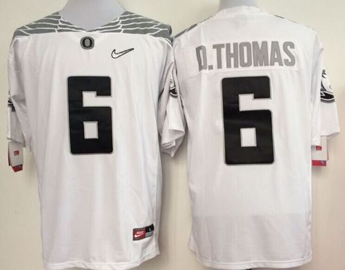 NCAA Oregon Ducks 6 De'Anthony Thomas White Diamond Quest Men Jersey