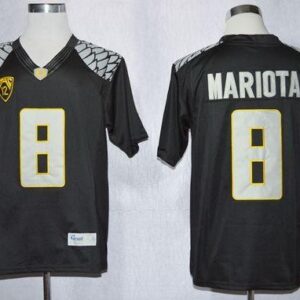 NCAA Oregon Ducks 8 Marcus Mariota Black Limited Men Jersey
