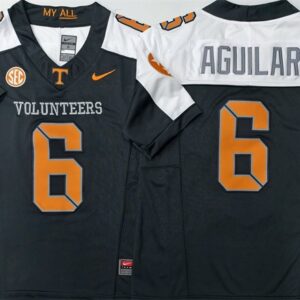 Tennessee Volunteers 6 Joey Aguilar White Black 2025 F.U.S.E. Vapor Limited Men Jersey