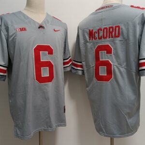 NCAA Buckeyes 6 Kyle McCord Grey 2023 F.U.S.E Vapor Limited Men Jersey
