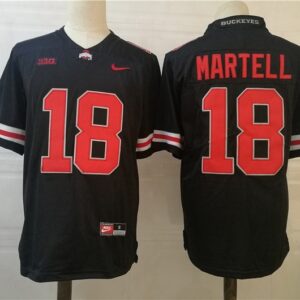 NCAA Ohio State Buckeyes 18 MARTELL Black Men Jersey