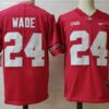 NCAA Ohio State Buckeyes 24 Wade Red Men Jersey