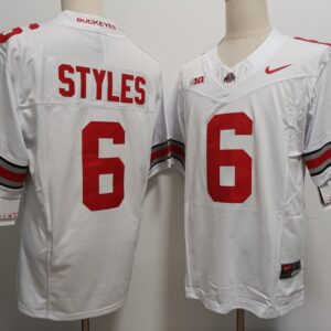 NCAA Buckeyes 6 Sonny Styles White F.U.S.E. Vapor Limited Men Jersey