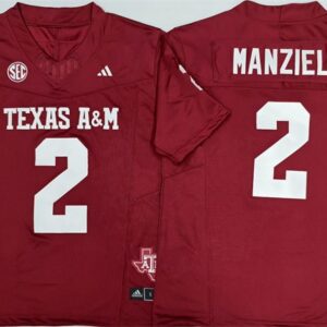 Texas A&M Aggies Lions 2 Johnny Manziel Red F.U.S.E. Vapor Limited Men Jersey