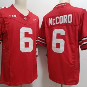 NCAA Buckeyes 6 Kyle McCord Red 2023 F.U.S.E Vapor Limited Men Jersey