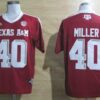 NCAA Texas A&M Aggies 40 Von Miller Red SEC Patch China Men Jersey