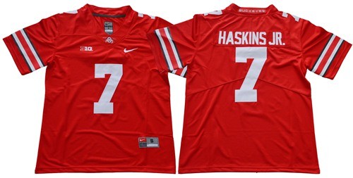 NCAA Buckeyes 7 Dwayne Haskins Jr Red Limited Men Jersey