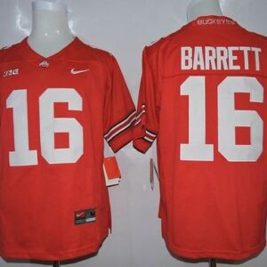 NCAA Ohio State Buckeyes 16 J. T. Barrett Red Limited Men Jersey With Big Patch