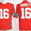 NCAA Ohio State Buckeyes 16 J. T. Barrett Red Diamond Quest Men Jersey