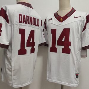 USC Trojans 14 Sam Darnold White F.U.S.E. Vapor Limited Men Jersey