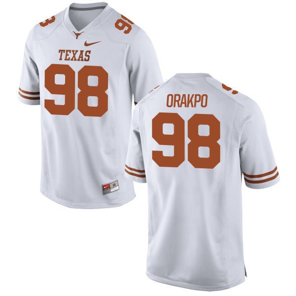 NCAA Texas Longhorns 98 Brian Orakpo White Nike Men Jersey