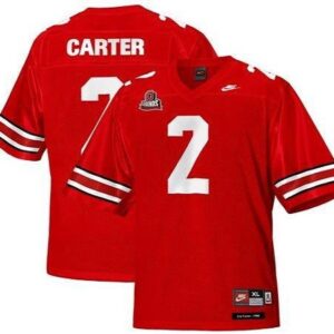 NCAA Ohio State Buckeyes 2 Cris Carter Red Legends of the Scarlet and Gray Throwback Men Jersey