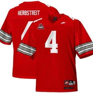 NCAA Ohio State Buckeyes 4 Kirk Herbstreit Red Legends of the Scarlet and Gray Throwback Men Jersey