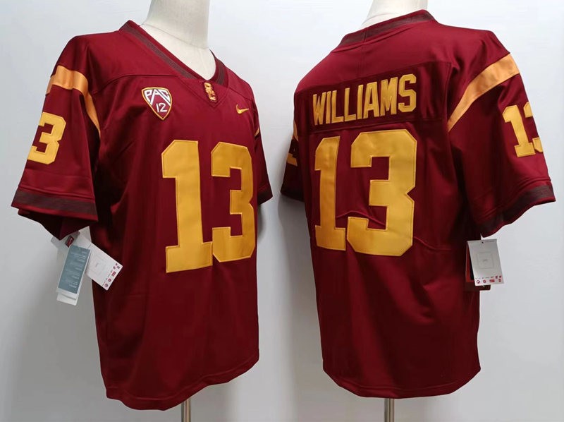 NCAA USC Trojans 13 Williams Red Limited Men Jersey