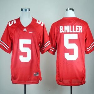 NCAA Ohio State Buckeyes 5 Braxton Miller Red Men Jersey