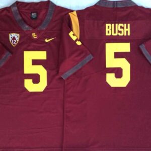 NCAA USC Trojans 5 Reggie Bush Red College Football Men Jersey