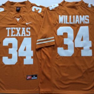 NCAA Texas Longhorns 34 Ricky Williams Orange Nike Men Jersey