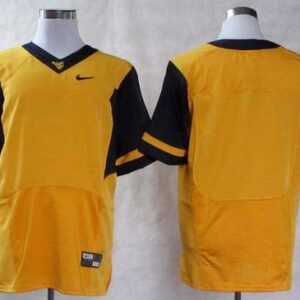 NCAA West Virginia Mountaineers Blank Gold Men Jersey