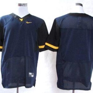 NCAA West Virginia Mountaineers Blank Navy Blue Men Jersey