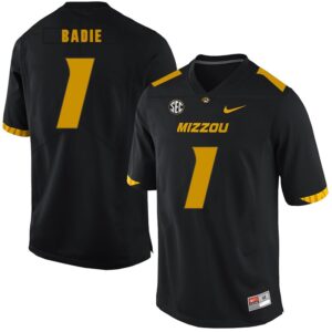 NCAA Missouri Tigers 1 Tyler Badie Black Nike College Football Men Jersey