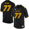 NCAA Missouri Tigers 77 Paul Adams Black Nike College Football Men Jersey