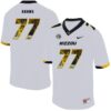 NCAA Missouri Tigers 77 Paul Adams White Nike Fashion College Football Men Jersey