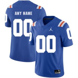 NCAA Florida Gators Customized Blue Men's College Football Men Jersey