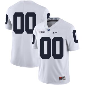NCAA Penn State Nittany Lions White Men's Customized Nike College Football Legend Men Jersey