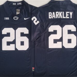NCAA Penn State Nittany Lions 26 Saquon Barkley Navy F.U.S.E. Vapor Limited Men Jersey