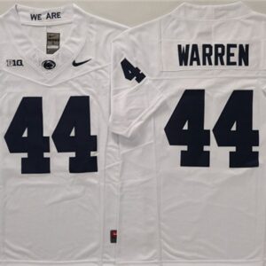 NCAA Penn State Nittany Lions 44 Davis Warren White F.U.S.E. Vapor Limited Men Jersey