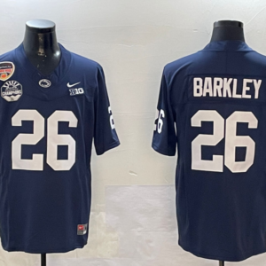 NCAA Penn State Nittany Lions 26 Barkley F.U.S.E. Vapor Limited Men Jersey with Patch