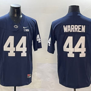 NCAA Penn State Nittany Lions 44 Tyler Warren Navy F.U.S.E. Vapor Limited Men Jersey