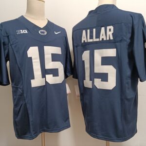 NCAA Penn State Nittany Lions 15 Drew Allar Navy 2023 F.U.S.E Vapor Limited Men Jersey