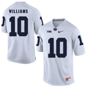 NCAA Penn State Nittany Lions 10 Trevor Williams White Football Men Jersey