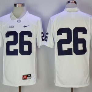 NCAA Penn State Nittany Lions 26 Saquon Barkley White College Football Jersey