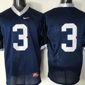 NCAA Penn State Nittany Lions 3 Navy Blue Men Jersey