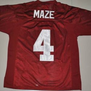 NCAA Alabama Crimson Tide 4 Marquis Maze Red Men Jersey