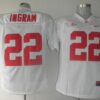 NCAA Alabama Crimson Tide 22 Mark Ingram White Men Jersey