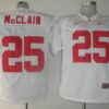 NCAA Alabama Crimson Tide 25 Rolando McClain White Men Jersey