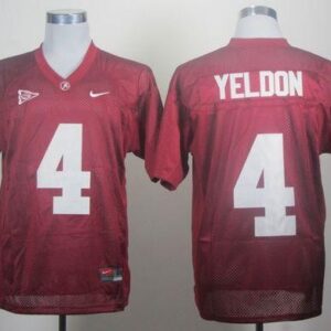 NCAA Alabama Crimson Tide 4 T.J Yeldon Red Men Jersey