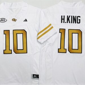 Georgia Tech Yellow Jackets 10 Haynes King White F.U.S.E. Vapor Limited Men Jersey
