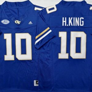 Georgia Tech Yellow Jackets 10 Haynes King Royal F.U.S.E. Vapor Limited Men Jersey